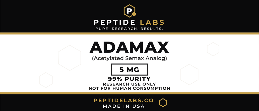 Adamax 5 mg vial label artwork