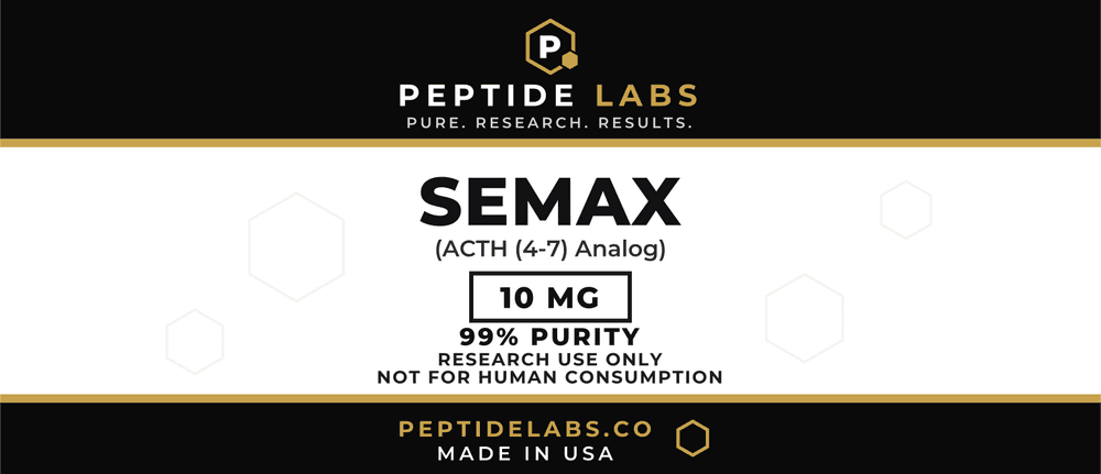 Semax 10 mg vial label artwork