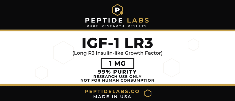 IGF-1 LR3 1 mg vial label artwork