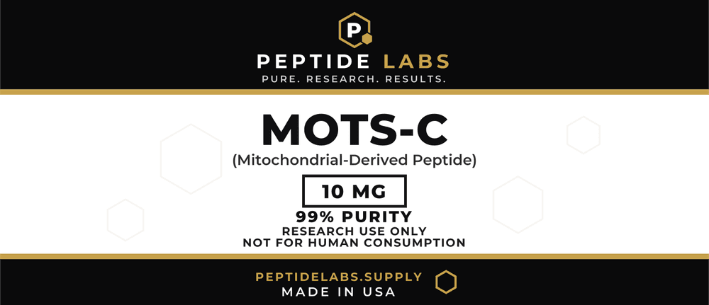 MOTS-c 10 mg vial label artwork