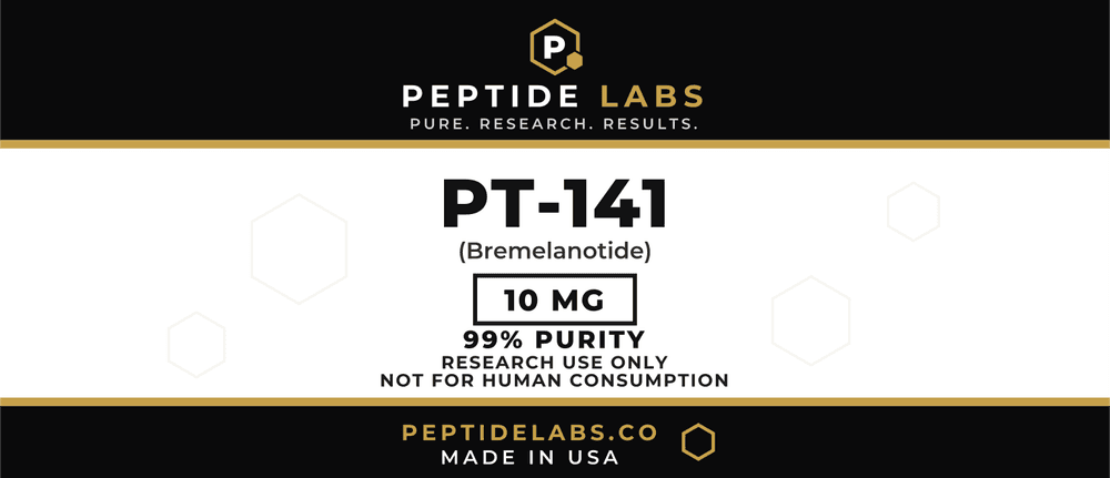 PT-141 10 mg vial label artwork