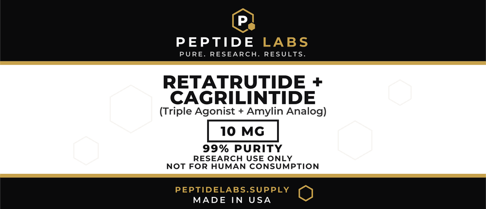 Retatrutide + Cagrilintide 10 mg vial label artwork