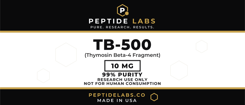 TB-500 10 mg vial label artwork